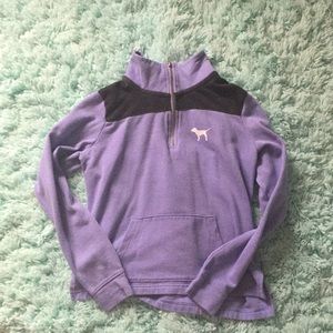 PINK Purple Quarter Zip